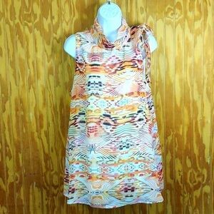 Colorful Sleeveless Patterned Dress